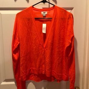Orange cardigan